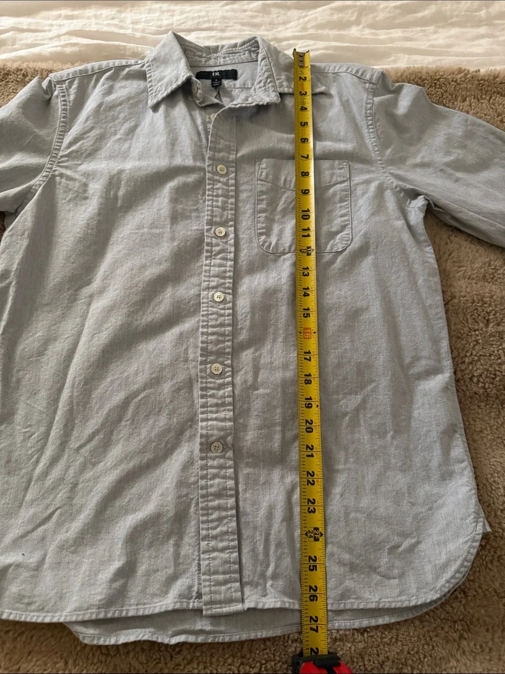 Banana Republic Light grayMen’s Button-Down Shirt